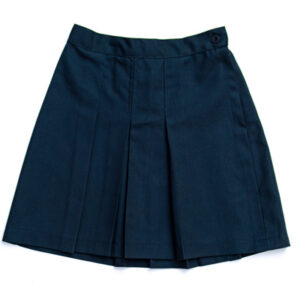POLLERA PANTALON AZUL MARINO CON TABLAS